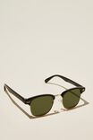Leopold Sunglasses, BLACK GLOSS/GOLD/GREEN - alternate image 2