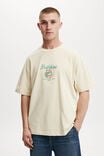 Box Fit Nfl T-Shirt, LCN NFL ECRU / MIAMI DOLPHINS LUX CREST - alternate image 1