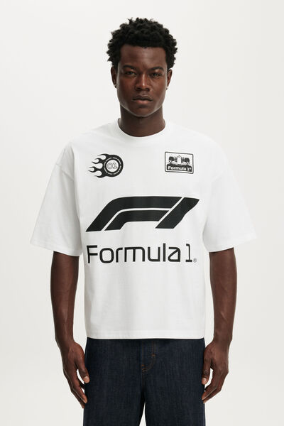 Cropped Fit F1 T-Shirt, LCN F1 WHITE / F1 - P1 WINNER