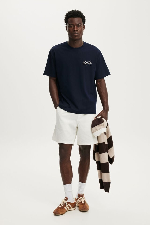 Everyday Fit Text T-Shirt, VINTAGE NAVY / EIGHT FIVE EIGHT