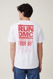 Run Dmc Loose Fit T-Shirt, LCN MT WHITE/RUN DMC - TOUR 86 - alternate image 3