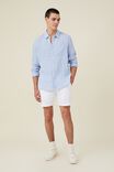 Linen Long Sleeve Shirt, COASTAL BLUE - alternate image 2