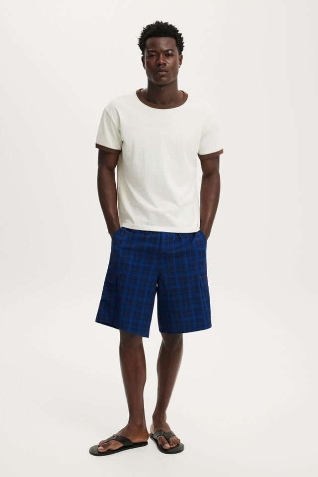 Super Baggy Boardshort, ROYAL BLUE CHECK