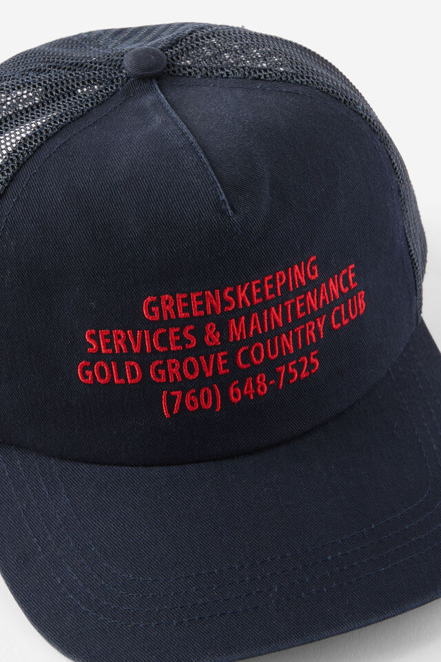 Trucker Hat, NAVY/GREENSKEEPING