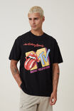 Mtv X Rolling Stones Loose Fit T-Shirt, LCN BRA BLACK/MASH UP LOGO - alternate image 1