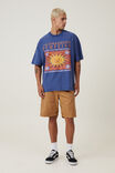 Camiseta - Smashing Pumpkins Vintage Oversized T-Shirt, LCN MT LIMOGES BLUE /  THE SMASHING PUMPKINS - vista alternativa 2