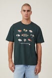 Loose Fit Art T-Shirt, PINE NEEDLE GREEN / SUSHI CIRCLE - alternate image 1