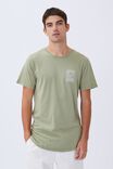 Curved Hem T-Shirt, SAGE ACID/CHAMPS