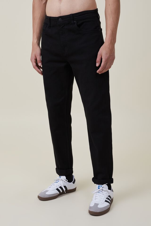 Relaxed Tapered Jean, NEW BLACK