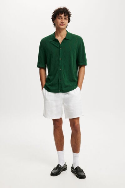 Linen Easy Short, WHITE