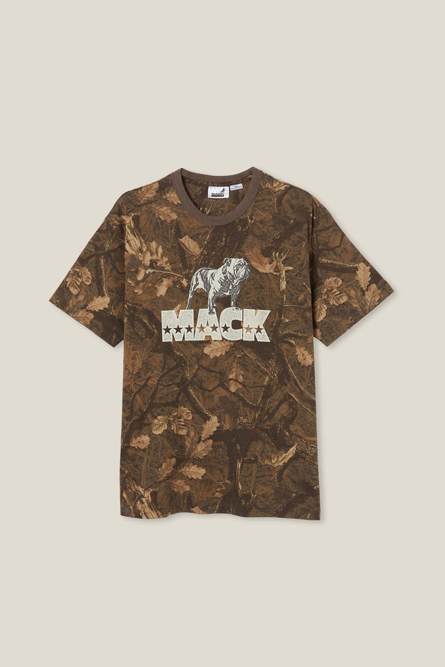 Camiseta - Mack Trucks Loose Fit T-Shirt, LCN MAC CAMO/BULLDOG