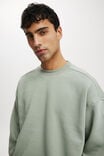 Box Fit Crew Sweater, FERN - alternate image 4