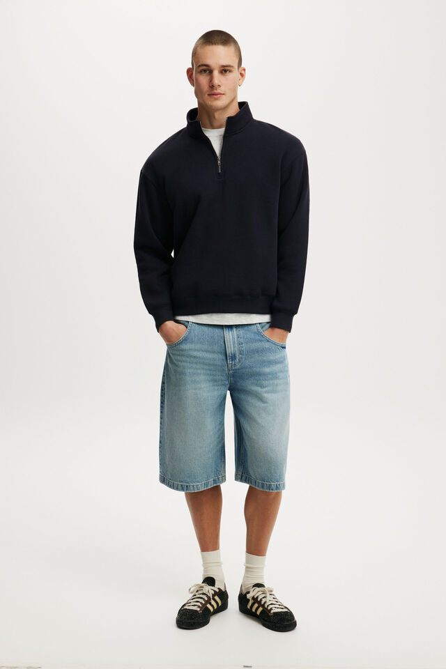 1/4 Zip Fleece, INK NAVY