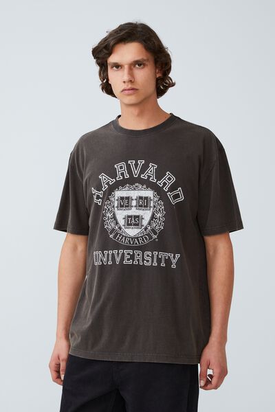 Special Edition T-Shirt, LCN HAR WASHED BLACK/HARVARD - CREST