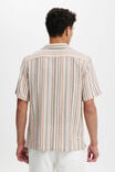 Palma Short Sleeve Shirt, APRICOT MULTI STRIPE - alternate image 3