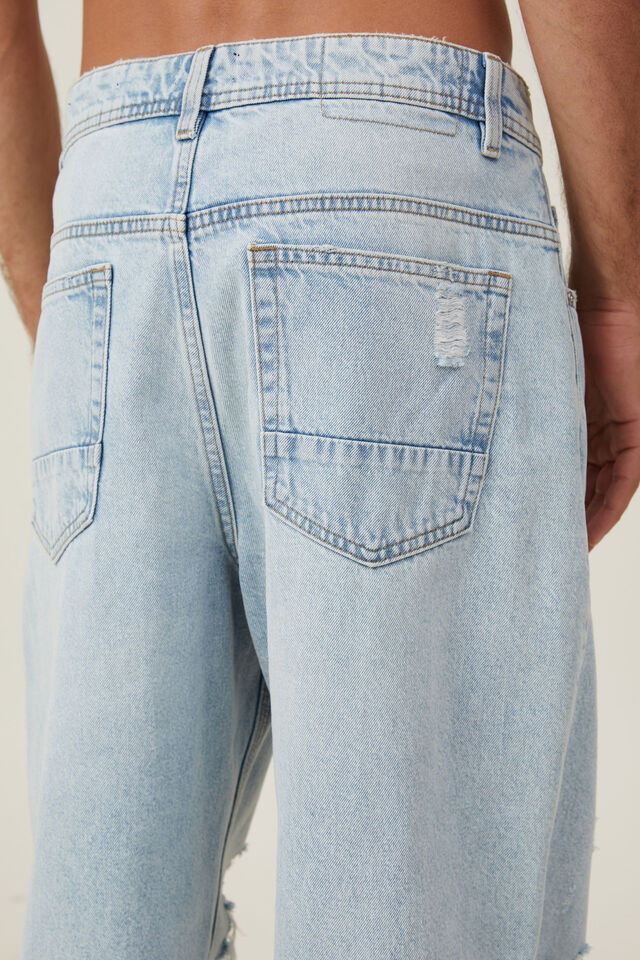 Calça - Baggy Jean, BOUNDARY BLUE RIPPED