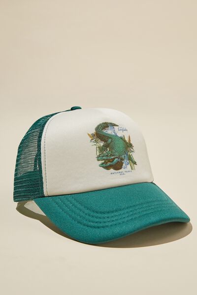 Trucker Hat, FADED TEAL / EVERGLADED