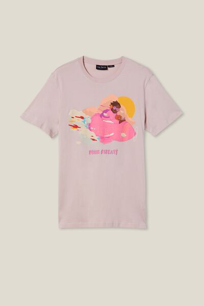 Tbar Collab Music T-Shirt, LCN WMG CLOUD PINK/PINK SWEATS – ROCKET