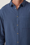 Portland Long Sleeve Shirt, ORION BLUE CHEESECLOTH - alternate image 4