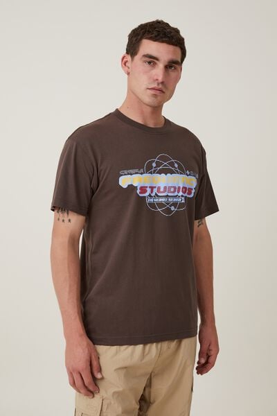 Loose Fit Art T-Shirt, ASHEN BROWN/FREQUENCY