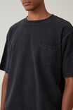 Crop Fit Reversed T-Shirt, BLACK - alternate image 4