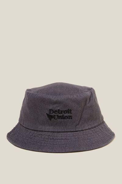 Premium Bucket Hat, DETROIT UNION / BLACK