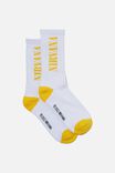 Special Edition Active Sock, LCN MT YELLOW/NIRVANA LOGO