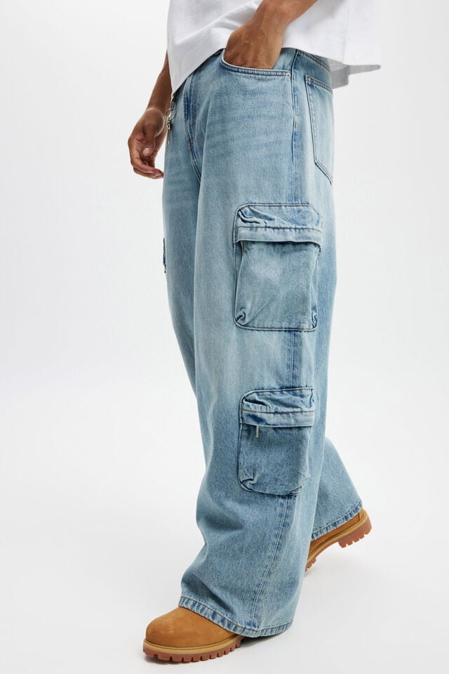 Super Baggy Jean, CARGO CASUALTY BLUE