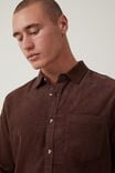 Portland Long Sleeve Shirt, WASHED CHOCOLATE CORD - alternate image 4