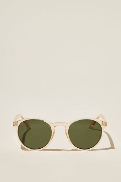 Lorne Polarized Sunglasses, SAND / CRYSTAL GREEN