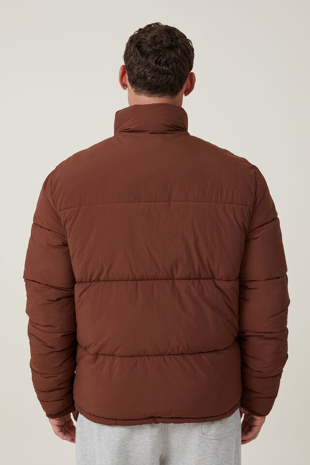 Recycled Puffer Jacket, RICH BROWN