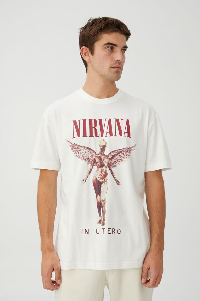 Special Edition T-Shirt, LCN MT VINTAGE WHITE/NIRVANA - IN UTERO