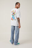 Dabsmyla Loose Fit T-Shirt, LCN DAB WHITE MARLE / BUTTERFLY - alternate image 1