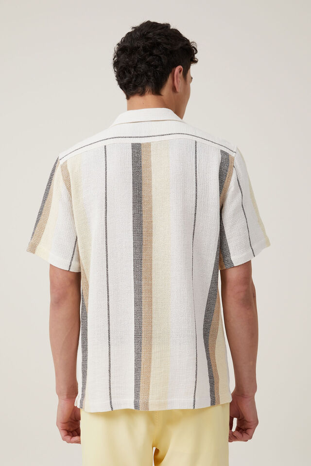 Camisas - Palma Short Sleeve Shirt, EARTH STRIPE