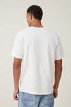 Loose Fit Music T-Shirt, LCN BRA VINTAGE WHITE/POP SMOKE - AIRBRUSH - alternate image 3