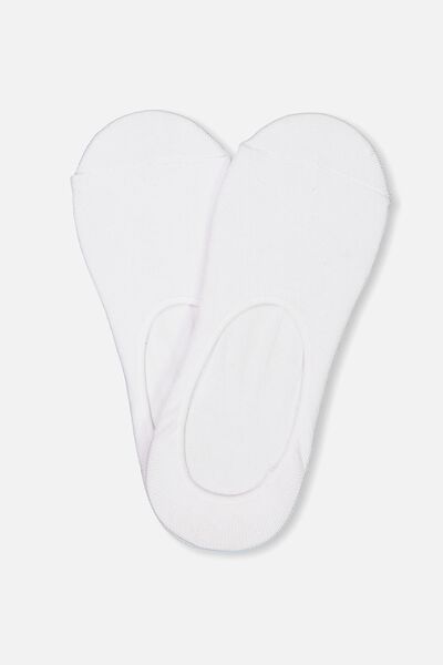 Meias - Invisible Socks 2 Pack, WHITE WHITE