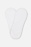 Meias - Invisible Socks 2 Pack, WHITE WHITE - vista alternativa 1