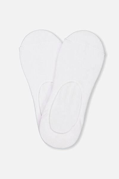 Meias - Invisible Socks 2 Pack, WHITE WHITE