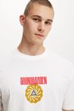 Soundgarden Loose Fit Music T-Shirt, LCN MT VINTAGE WHITE/SOUNDGARDEN - MINI SPHER - alternate image 4