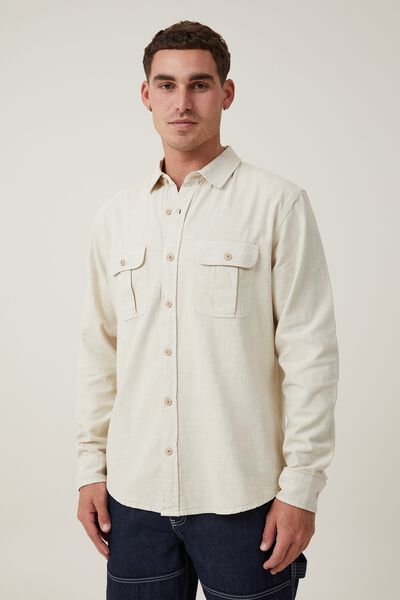 Greenpoint Long Sleeve Shirt, WASHED STONE