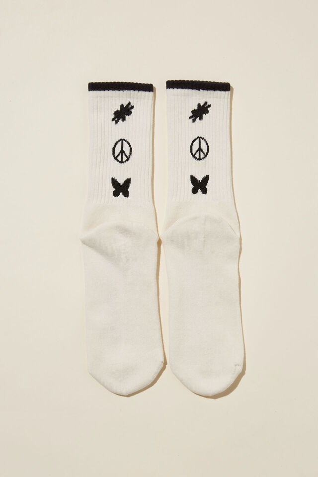 Graphic Sock, BONE/PEACE IS THE MISSION