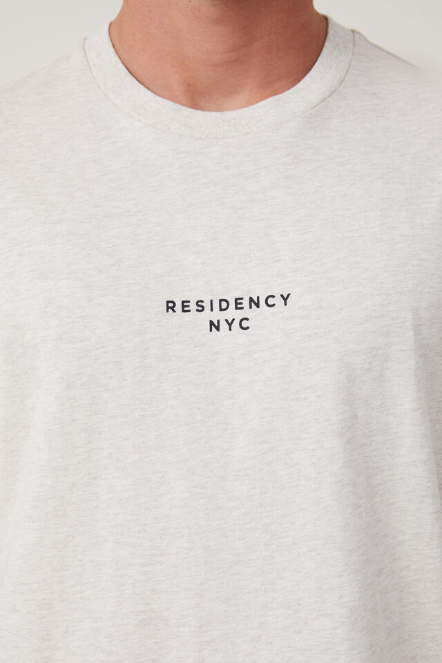 Easy T-Shirt, OATMEAL MARLE/RESIDENCY NYC