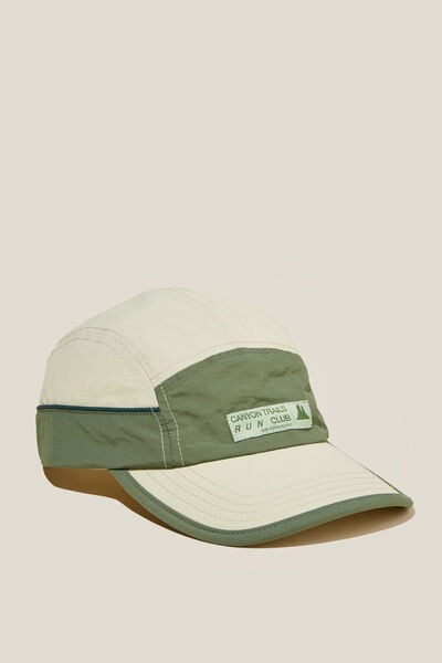 Boné - Nylon 5 Panel Hat, GREEN/CANYON TRAILS