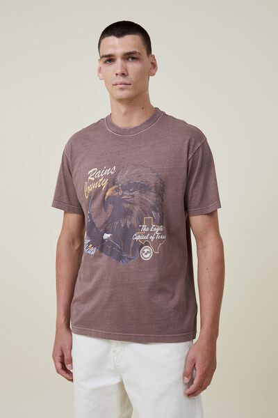 Premium Loose Fit Art T-Shirt, WOODCHIP/RAINS COUNTY