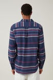 Camden Long Sleeve Shirt, NAVY STRIPE - alternate image 3