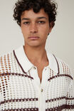 Pablo Short Sleeve Shirt, VANILLA RETRO STRIPE - alternate image 4
