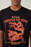 Loose Fit Cny Graphic T-Shirt, BLACK/TEMPLE DRAGON - alternate image 4