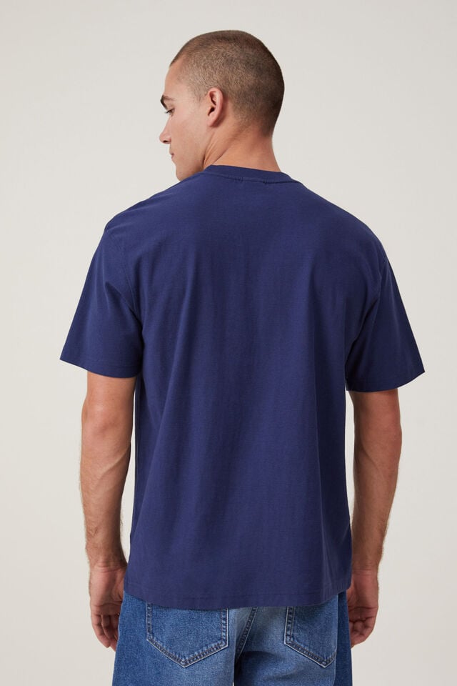 Loose Fit College T-Shirt, INDIGO / NY TRACK DIV