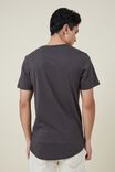 Organic Longline T-Shirt, FADED SLATE - alternate image 3