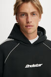 Box Fit Graphic Hoodie, WASHED BLACK / SLATE STONE - example image 4